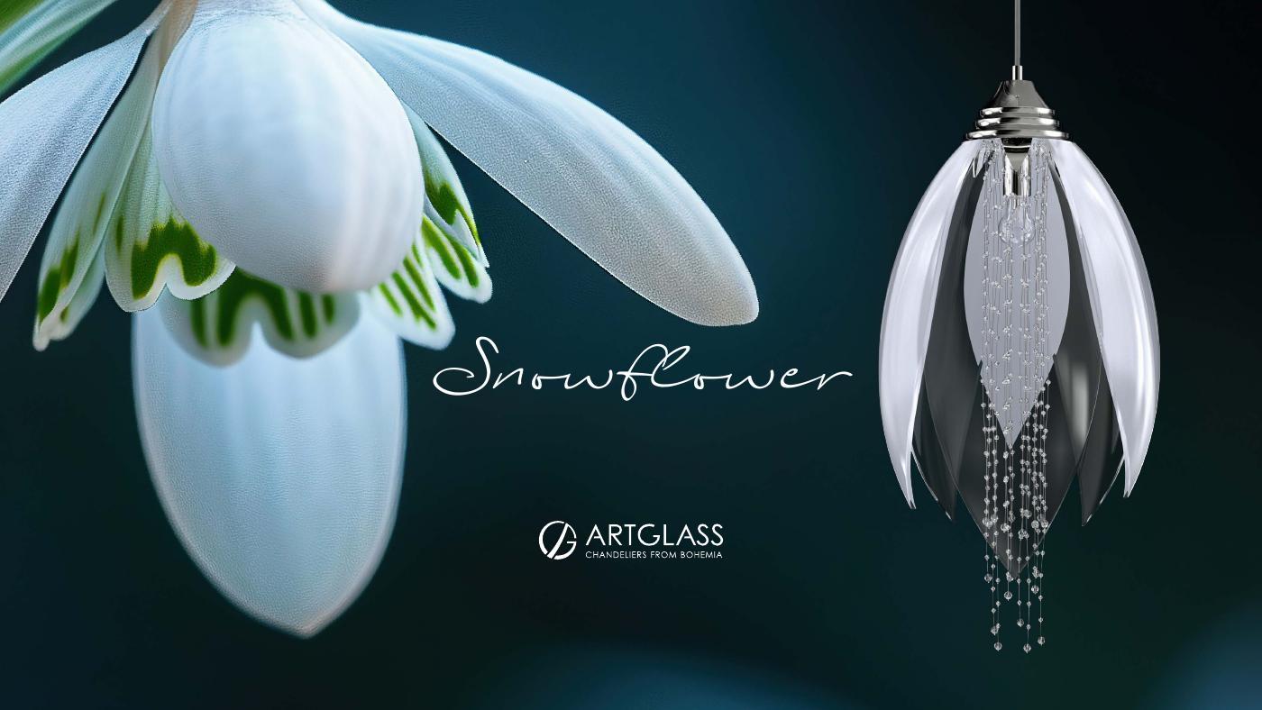 Artglass Lighting — Snowflower Collection